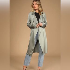 Lulus Green Duster Jacket
